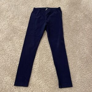 Hanna Andersson Slim Navy Blue Leggings, size 5